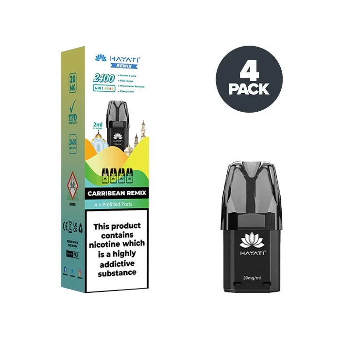Hayati Remix Carribean 2400 Prefilled Pods