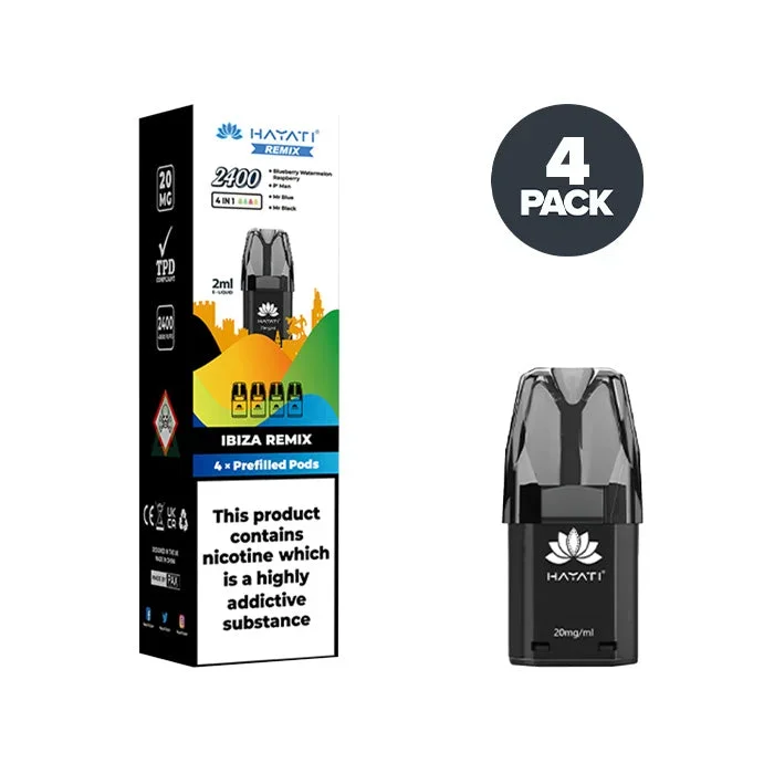 Hayati Remix Ibiza 2400 Prefilled Pods