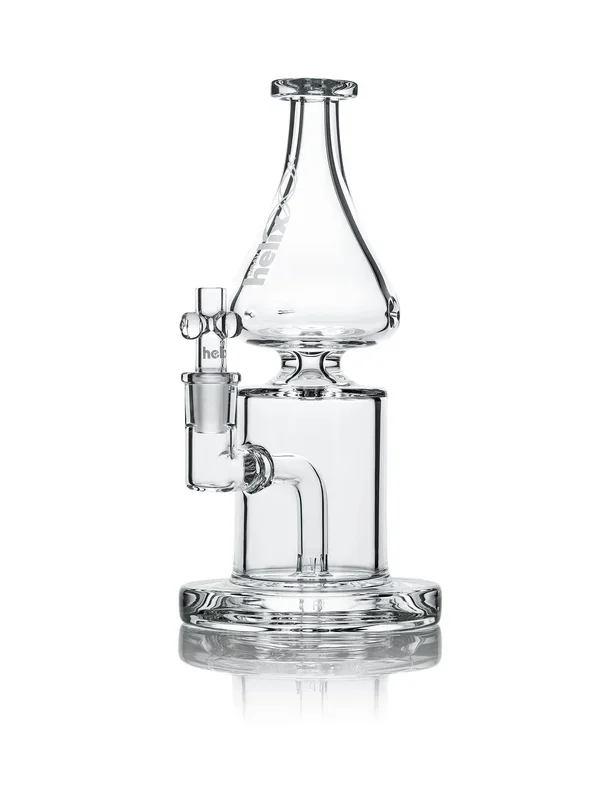 Helix Clear Straight Base Beaker Water Pipe