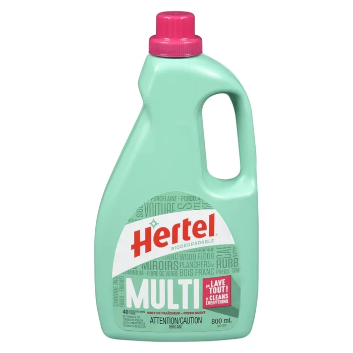 Hertel Biodegradable Fresh Scented All-Purpose Cleaner, 800-mL