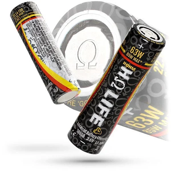 HOHM- LIFE 4- ADVANCED CHEM 18650 BATTERY CELLS- 2PK