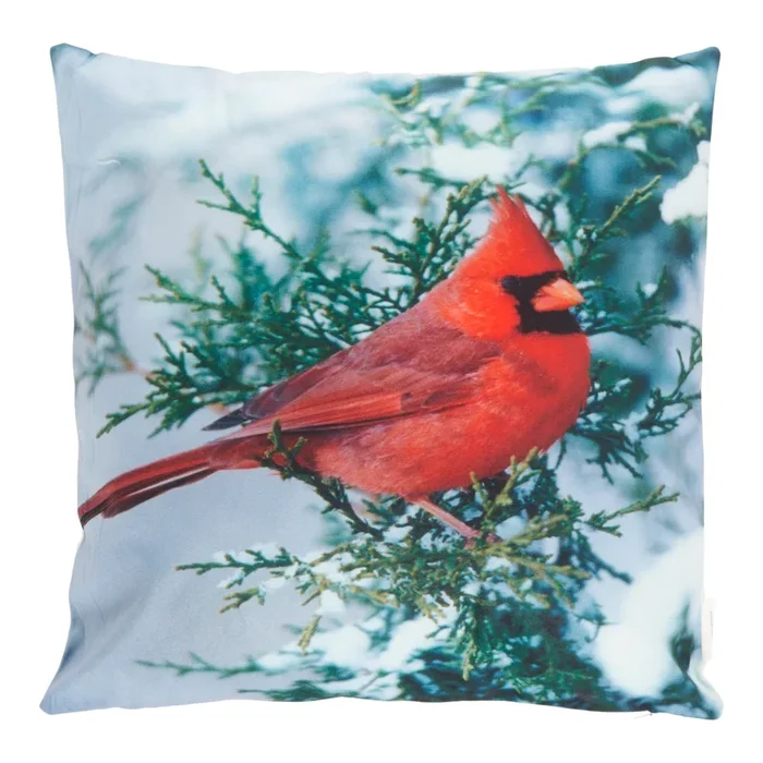 Holiday Printed Cushion, 18-in x 18-in.