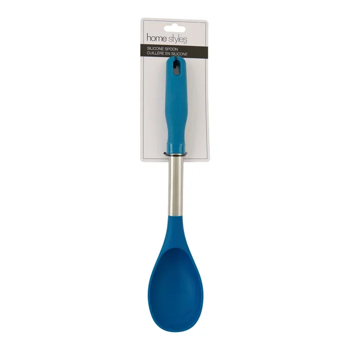 HomeStyles Solid Spoon, Blue, 13.5-in.