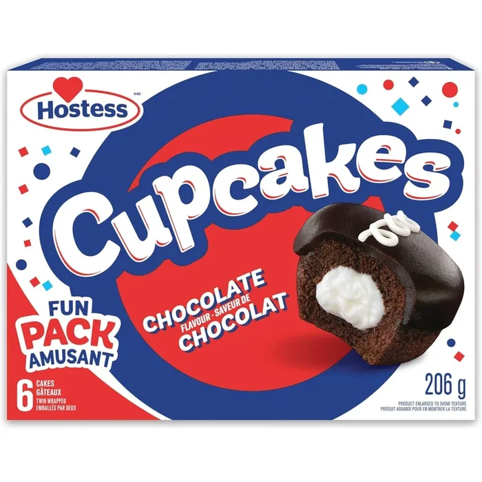 Hostess Chocolate Cupcakes, 6-Pack