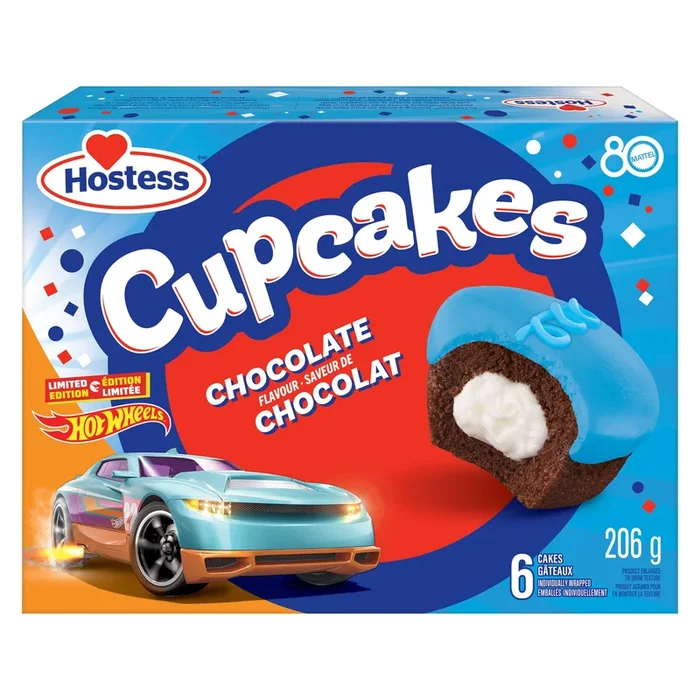 Hostess + Hot Wheel Chocolate Cupcake, 6-Pack