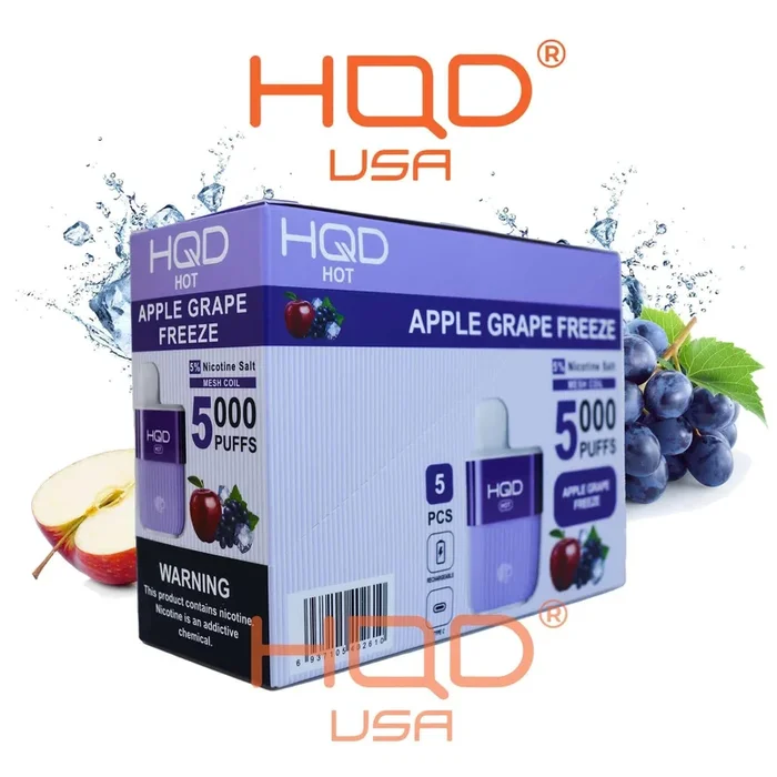 HQD HOT 5000 Disposable Vape 5 Pck