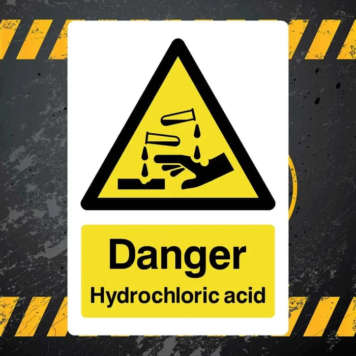 Hydrochloric Acid Sign