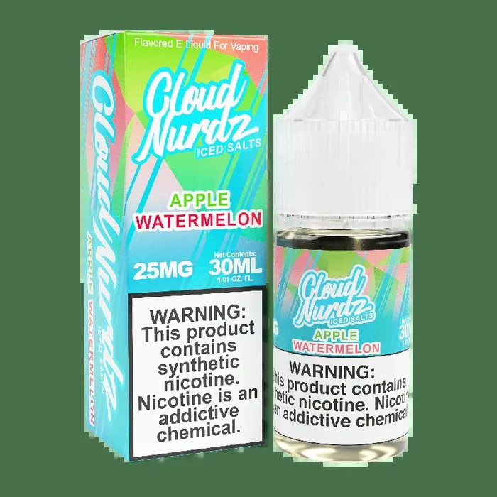 ICED Apple Watermelon SALT – Cloud Nurdz – 30mL