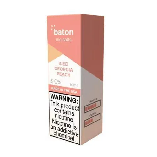 Iced Georgia Peach – Baton Salt – 10mL