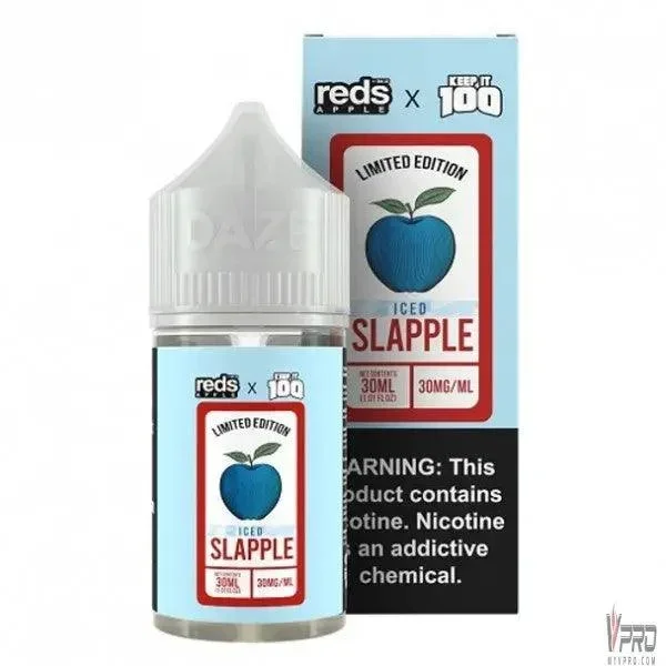 Iced Slapple – 7 Daze Reds x Keep It 100 Salt 30mL