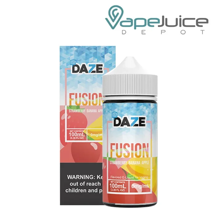 ICED Strawberry Banana Apple 7 Daze Fusion 100ml