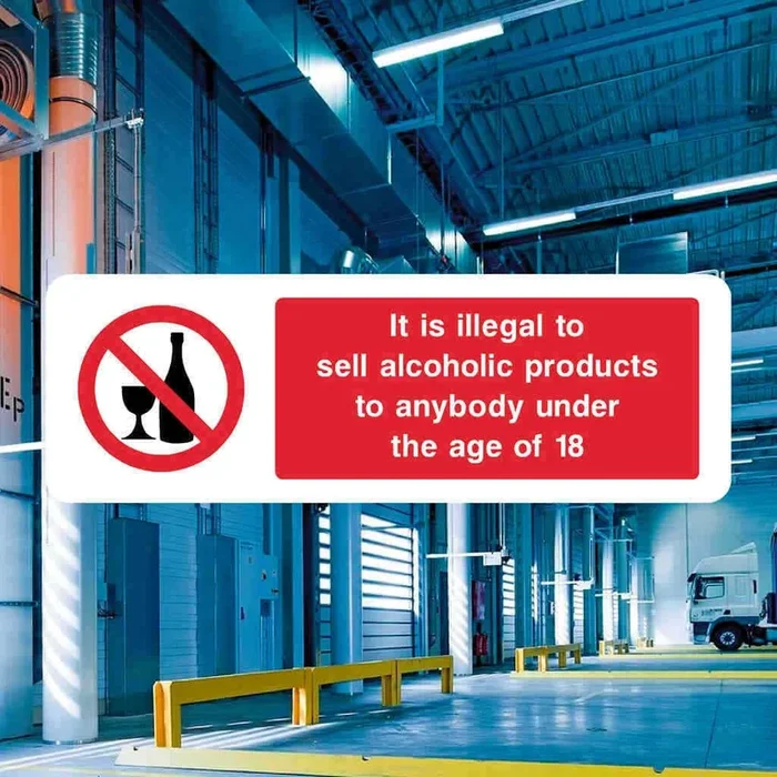 Illegal to Sell Alcohol Sign