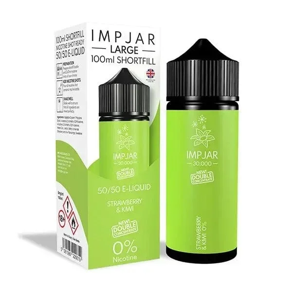 Imp Jar 100ml – STRAWBERRY & KIWI 50/50 Shortfill