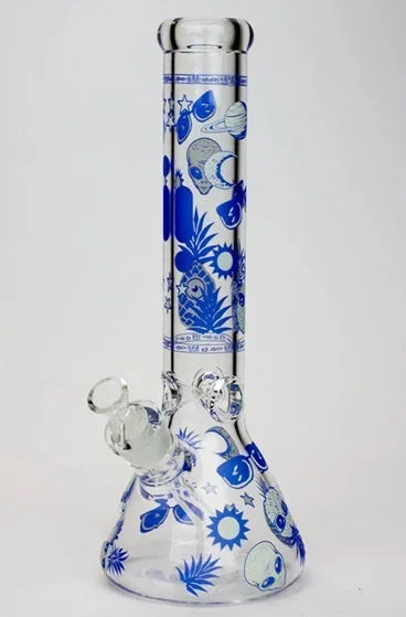 Infyniti 14″ Pineapple Glow In The Dark 7 mm Glass Bong