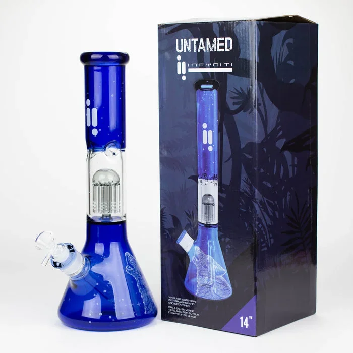 Infyniti Untamed 14″ 7mm Classic Beaker Water Bong – Wolf