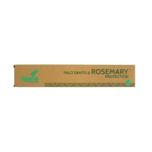 Ispalla Organic – “Protection” Palo Santo & Rosemary 10 Incense Sticks 9″