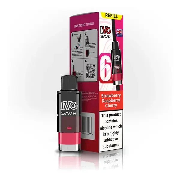 IVG SAVR Strawberry Raspberry Cherry Refill Pods