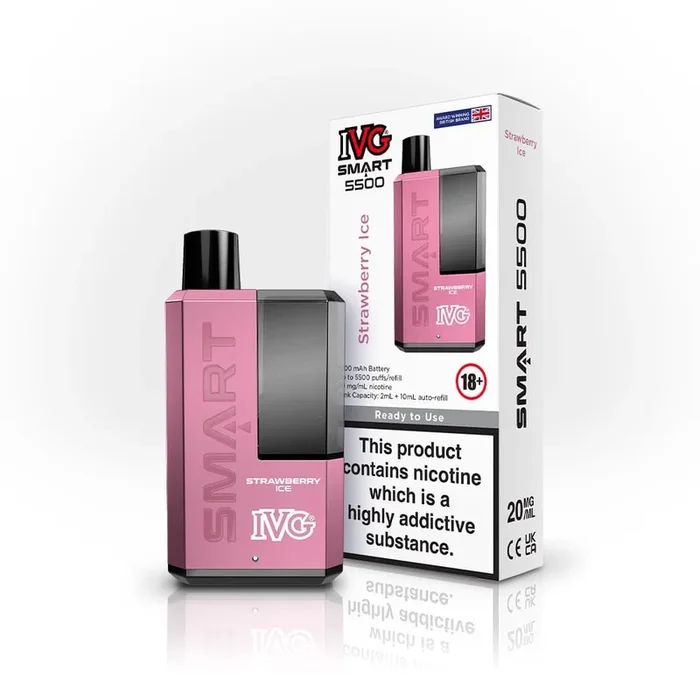 IVG Smart 5500 Puff Disposable Vape – Strawberry Ice