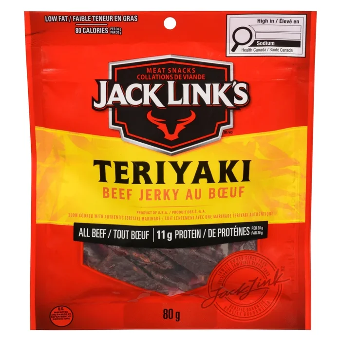 Jack Link’s Beef Jerky Teriyaki All Beef, 80 g