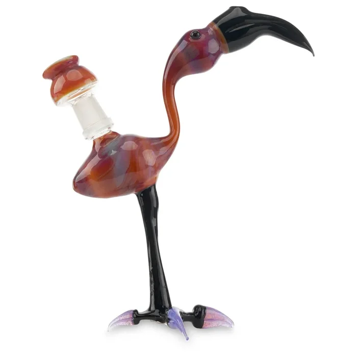 Jahni Glass Flamingo Rig – Pink Slyme/Serendipity