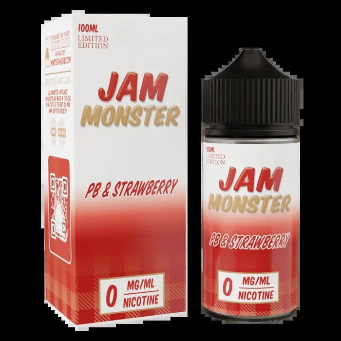 Jam Monster – PB & Strawberry – 100ML E-Liquid