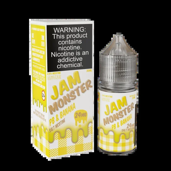 Jam Monster Salt – PB & Banana – 30ML E-Liquid