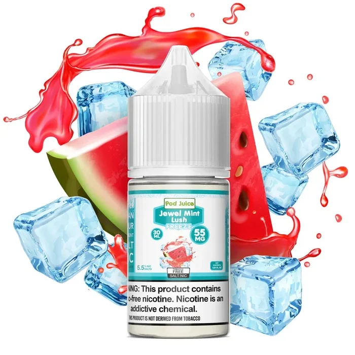 Jewel Mint Lush FREEZE SALT – Pod Juice – 30mL