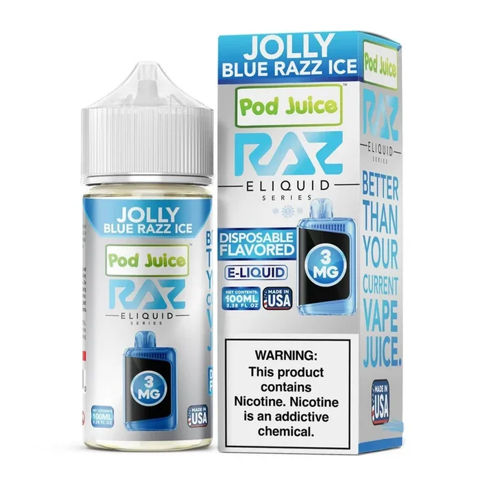 Jolly Blue Razz Ice – POD Juice x RAZ 100mL