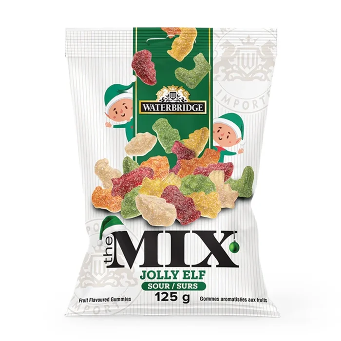 Jolly Elf Sour Gummy Mix, 125 g