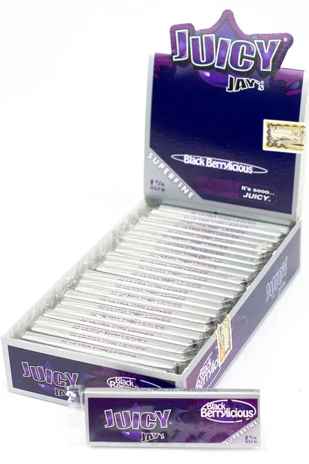 Juicy Jay’s 1 1/4 Superfine Black Berrylicious Flavoured Papers