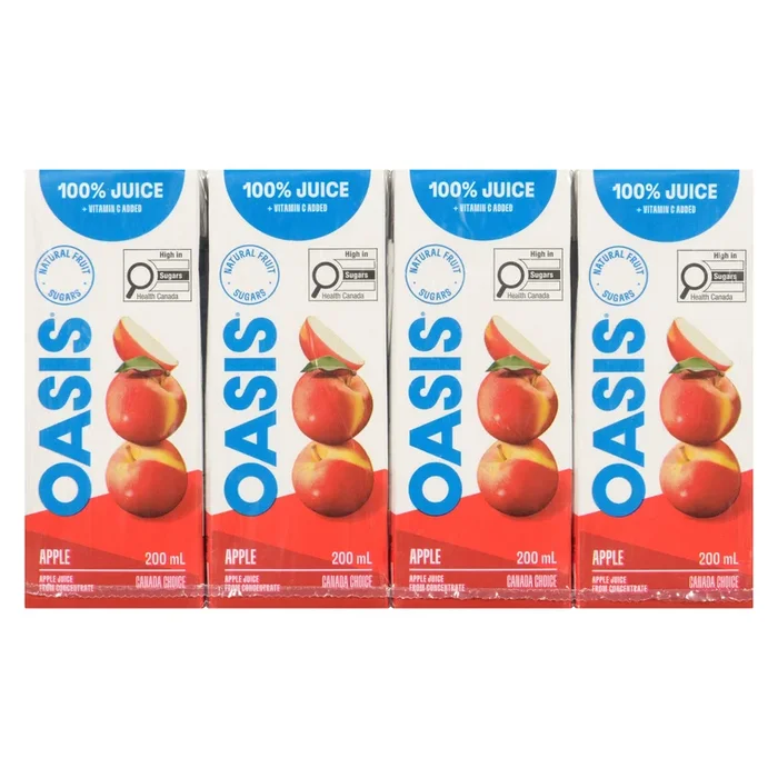 Jus de pomme Oasis Classique en emb. de 8 – 200 ml