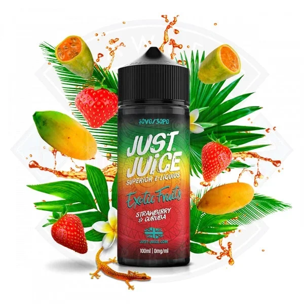 Just Juice Exotic – Strawberry & Curuba 0mg 100ml Shortfill