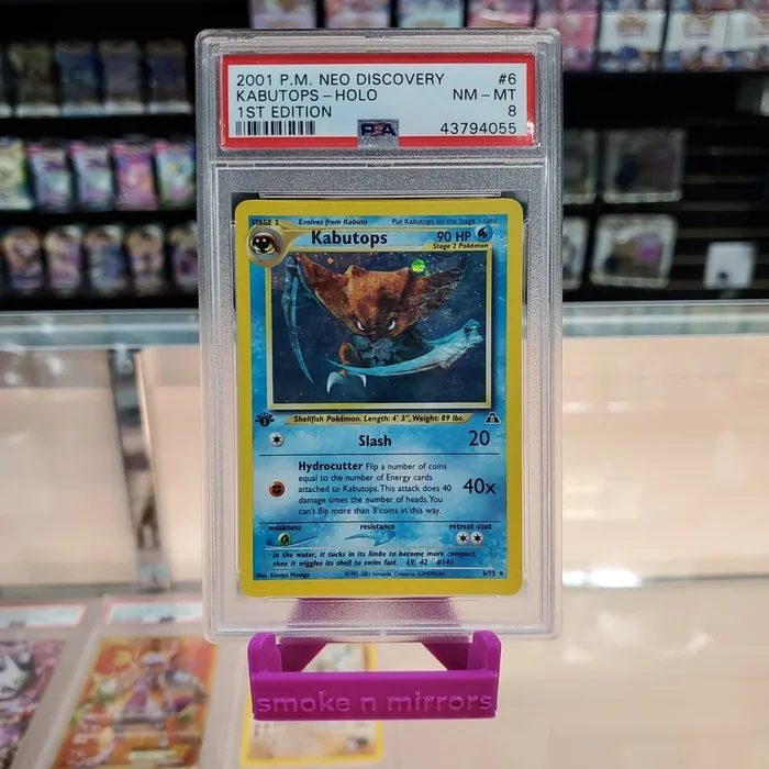 Kabutops – Neo Discovery 1st Edition Holofoil: PSA 8