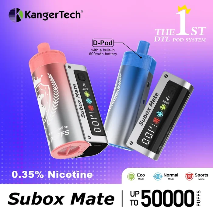 KangerTech SUBOX Mate D-Pod 50K Disposable KIT – 50,000 Puff