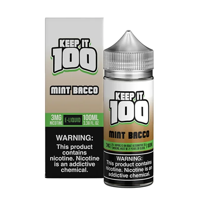 KEEP IT 100 – Mint Bacco – 100ML E-Liquid