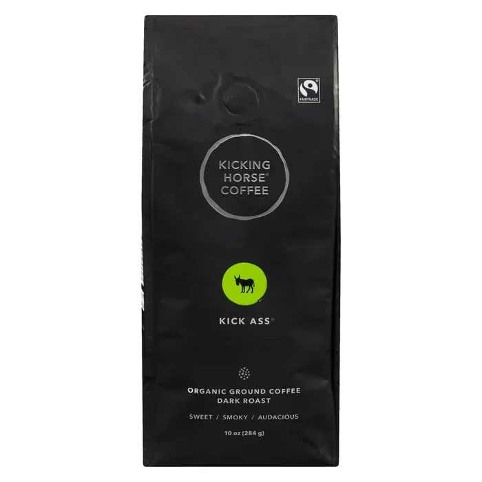 Kicking Horse Coffee Kick Ass Ground Coffee Dark – 284g