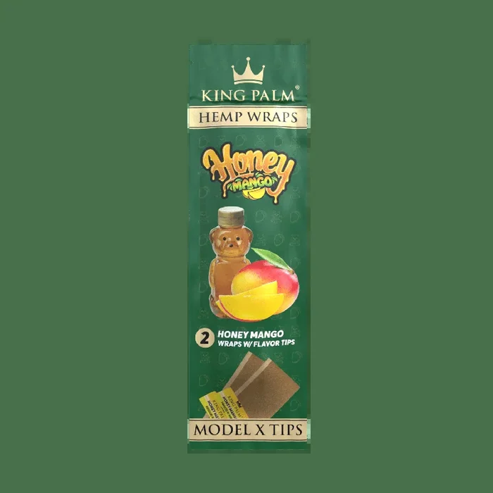 KING PALM – 2PK HEMP WRAPS – HONEY MANGO
