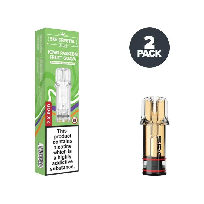Kiwi Passion Fruit Guava SKE Crystal Plus Pre-filled Pods
