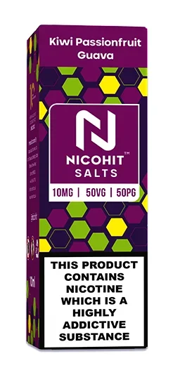 Kiwi Passionfruit Guava Nic Salt E liquid by Nicohit