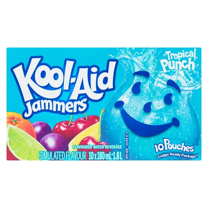 Kool-Aid Jammers Tropical Punch, 10-Pack, 180 ml