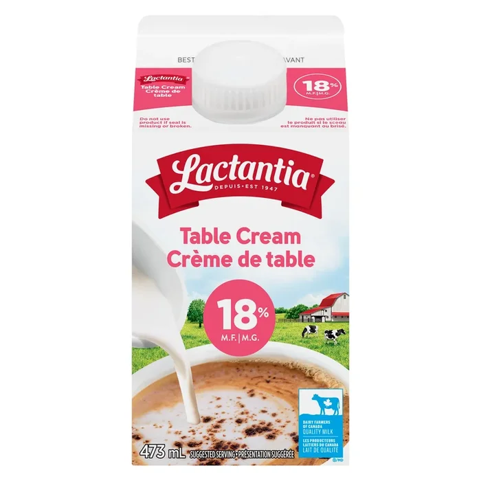 Lactantia 18% Table Cream, 473-ml