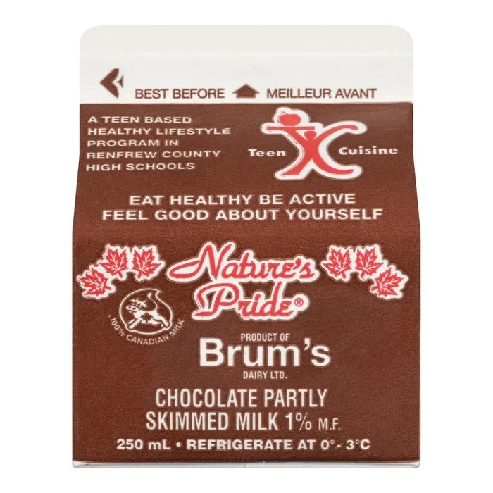 Lait au chocolat 1 % Brum’s Dairy, 250 ml