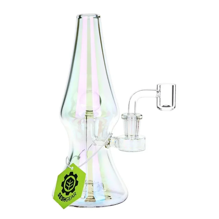 Lava Lamp Electroplated Ombre Glass Dab Rig