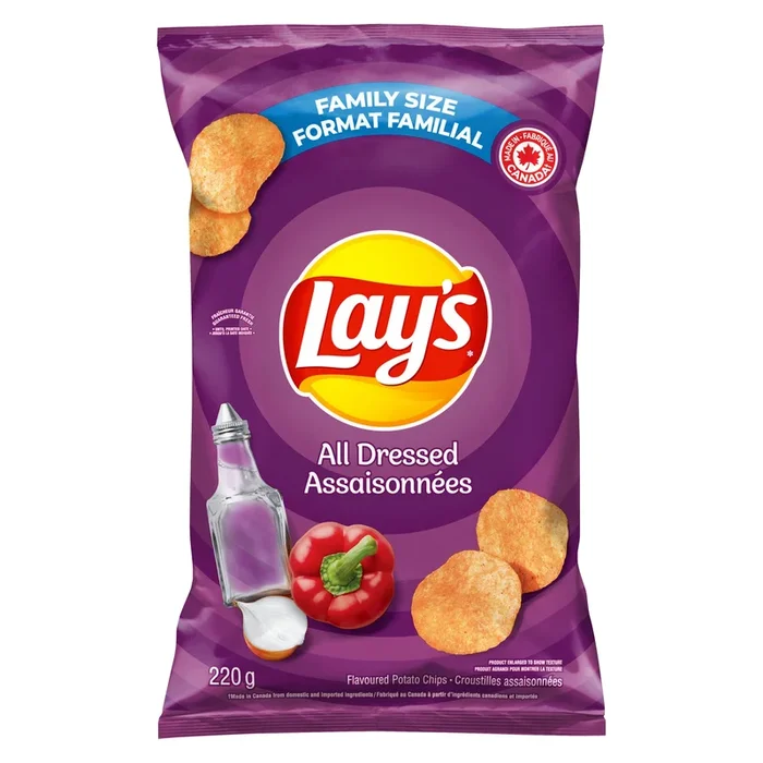 Lay’s All Dressed Chips, 220 g
