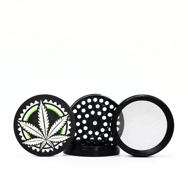 Leaf Decal 4 Piece Grinder –