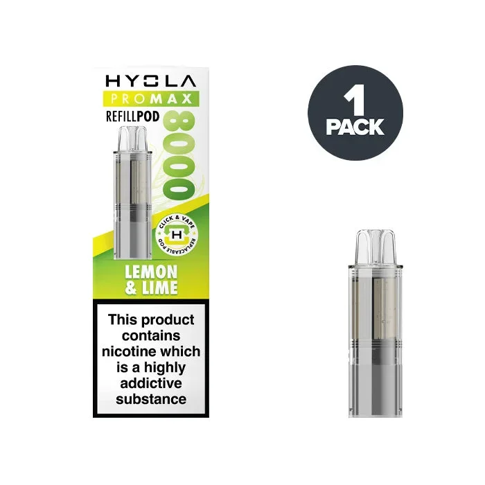 Lemon Lime Hyola Pro Max 8000 Prefilled Pods