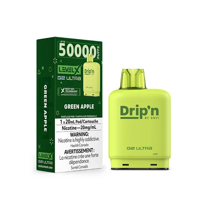 Level X Drip’n G2 Ultra Pod – Green Apple (MB)