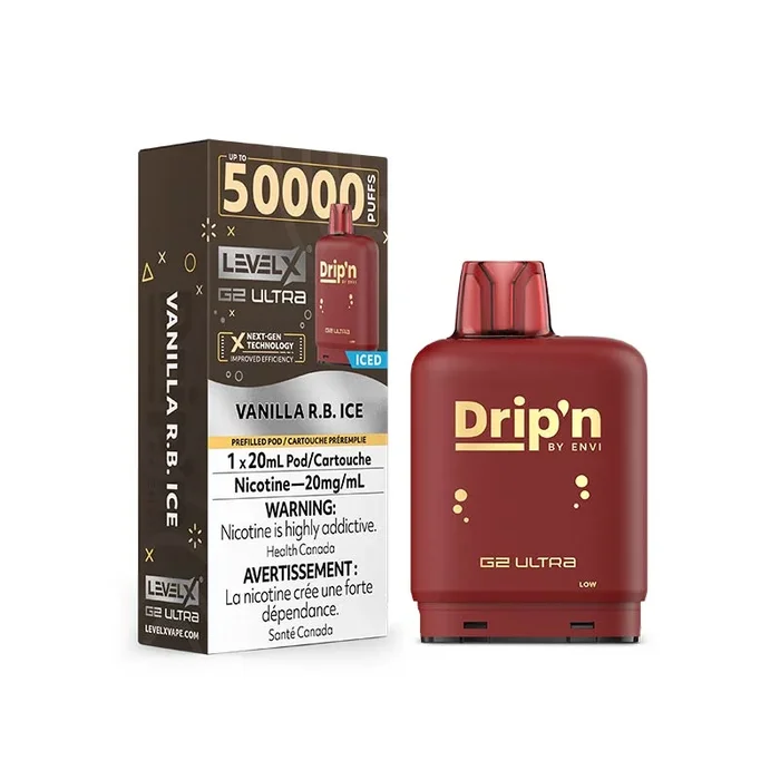 Level X Drip’n G2 Ultra Pod – Vanilla R.B. Ice (ON)