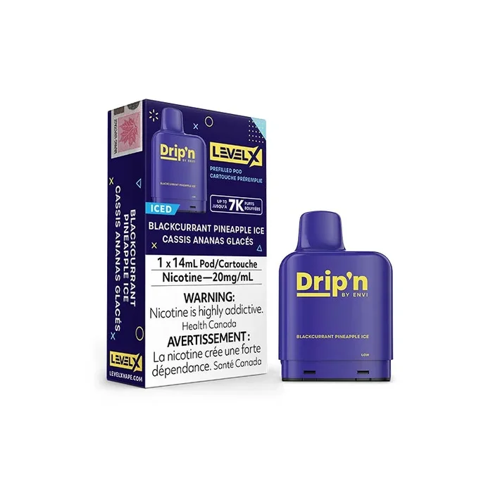 Level X Drip’n Pod – Blackcurrant Pineapple Ice