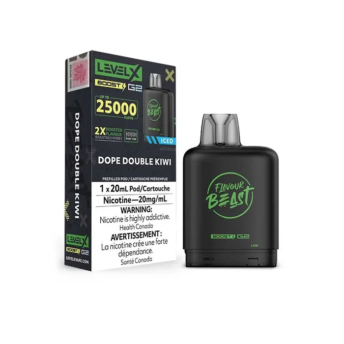 Level X Flavour Beast Boost G2 Pod – Dope Double Kiwi